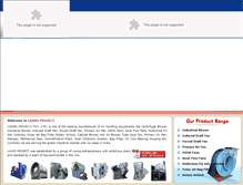 Tablet Screenshot of laxmiblower.com